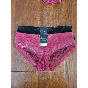 Jennifer Intimates Lace Panties 2 pack small